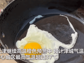天津等北方多地超40℃高温！网友在线表演无火煎蛋